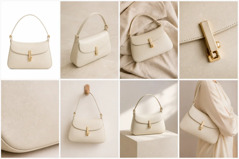 AI-generated e-commerce detail page and product imagery